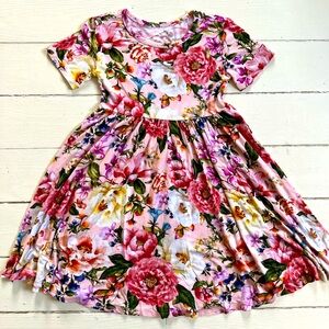 Posh Peanut Floral Marisol Twirl Dress Sz 7